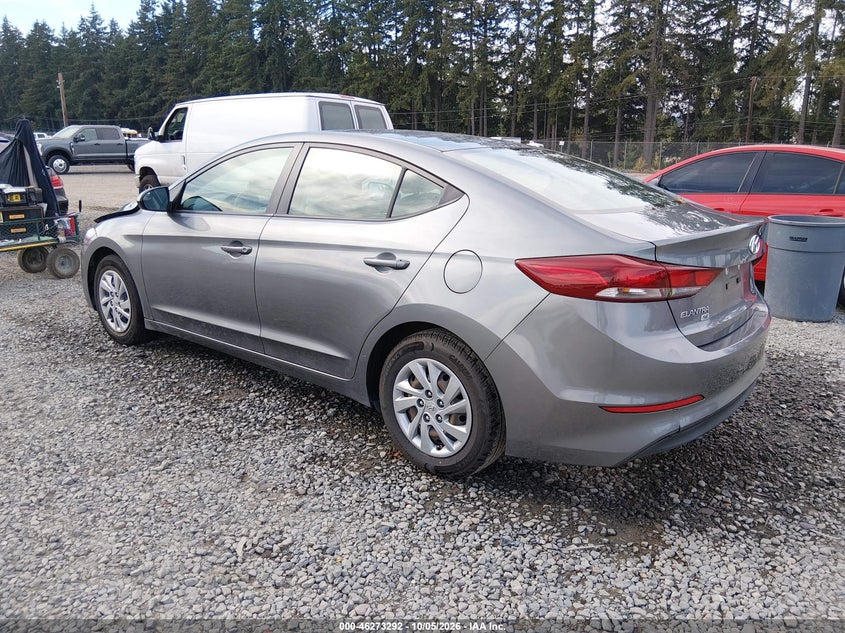 Vin: kmhd74lf5ju613970, lot: 46773409, hyundai elantra se 20183