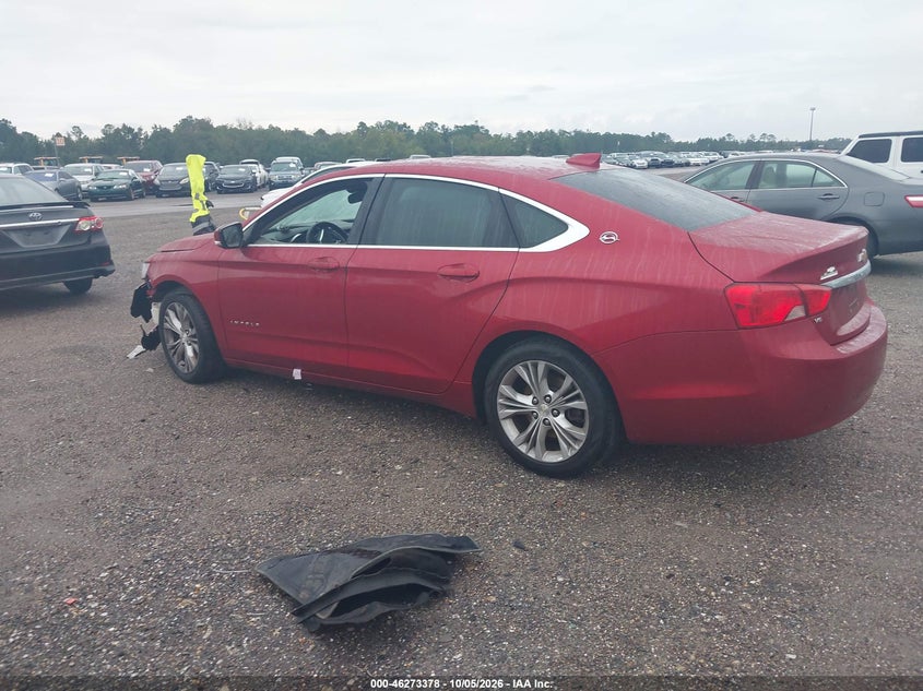 Vin: 2g1125s3xf9240201, lot: 46773495, chevrolet impala 2lt 20153