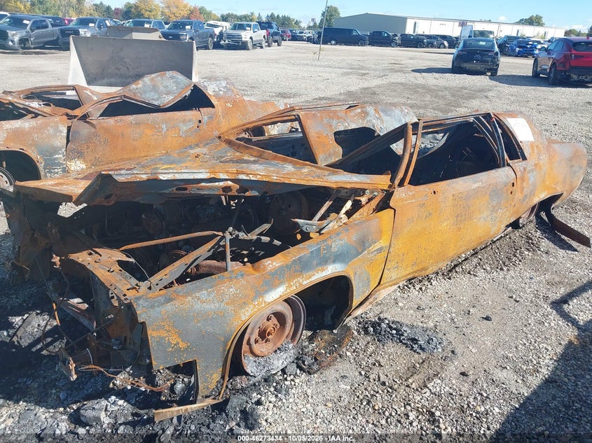 1984 Cadillac Fleetwood Brougham, Total Burn, IAAI, VIN 1G6AW4785E9007036 — photo 2