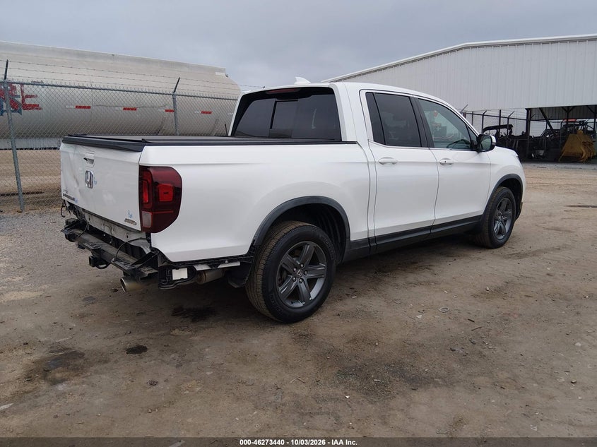 Vin: 5fpyk3f53nb036931, lot: 46773557, honda ridgeline rtl 20224