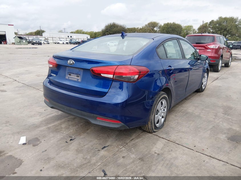 Vin: 3kpfk4a79he128442, lot: 46773597, kia forte lx 20174