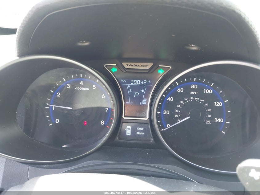 HYUNDAI VELOSTER 2015 VIN KMHTC6AE6FU226784
