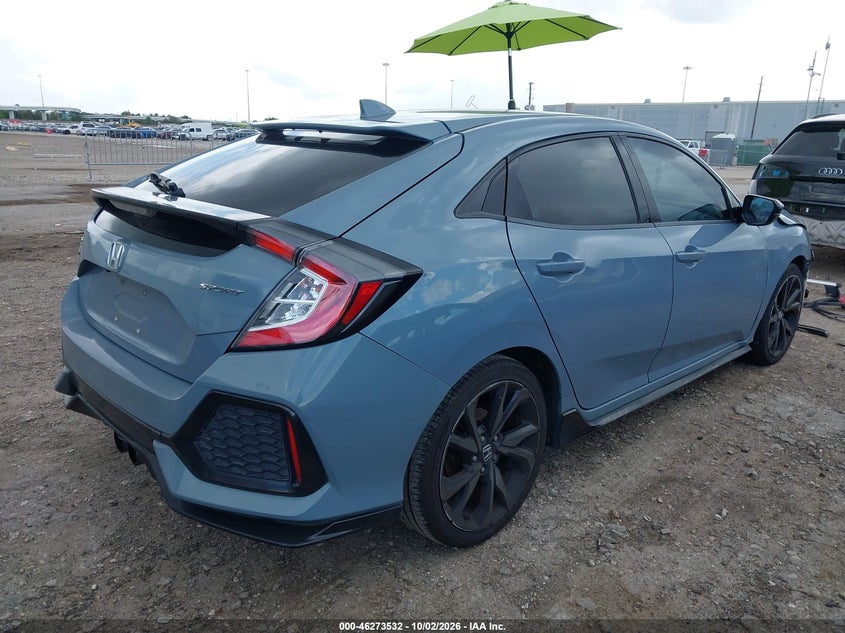 Vin: shhfk7g45hu228156, lot: 46773649, honda civic sport 20174