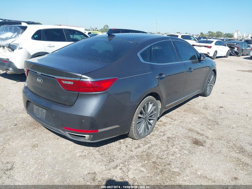 Vin: knalc4j14h5089702, lot: 46773691, kia cadenza premium 20174