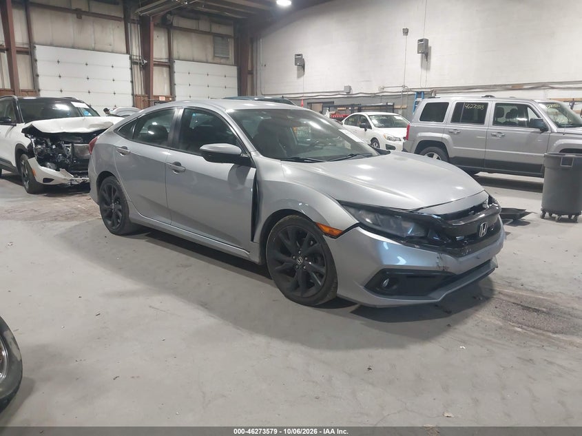 Vin: 2hgfc2f87kh501185, lot: 46773696, honda civic sport 20191