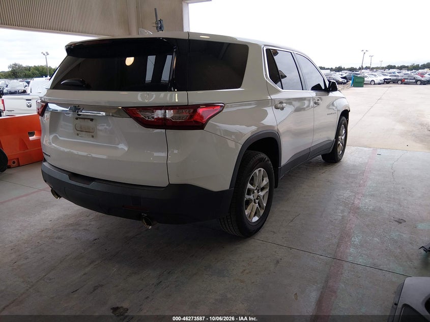 Vin: 1gnerfkw0kj140389, lot: 46773704, chevrolet traverse ls 20194