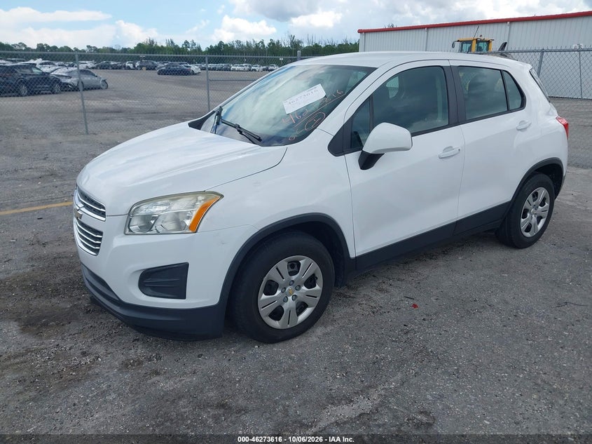 Vin: 3gncjksb8gl227090, lot: 46773734, chevrolet trax 1ls 20162
