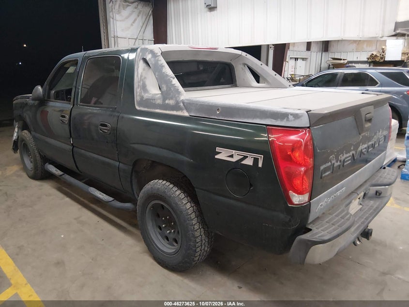 CHEVROLET AVALANCHE 1500 2004 VIN 3GNEK12T14G158904