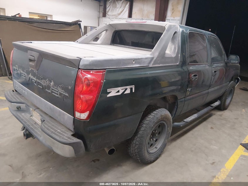 CHEVROLET AVALANCHE 1500 2004 VIN 3GNEK12T14G158904