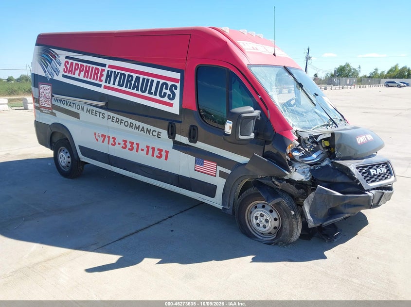 Vin: 3c6trvdg8ke534453, lot: 46773752, ram promaster 2500 high roof 159 wb 2019 img_1