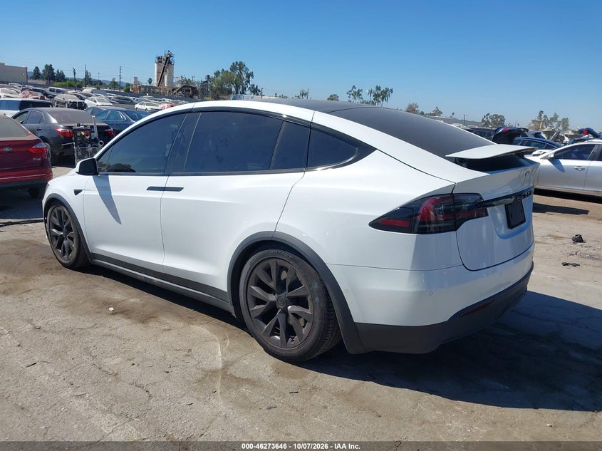 Vin: 7saxcbe59nf364063, lot: 46773763, tesla model x dual motor all-wheel drive 20223