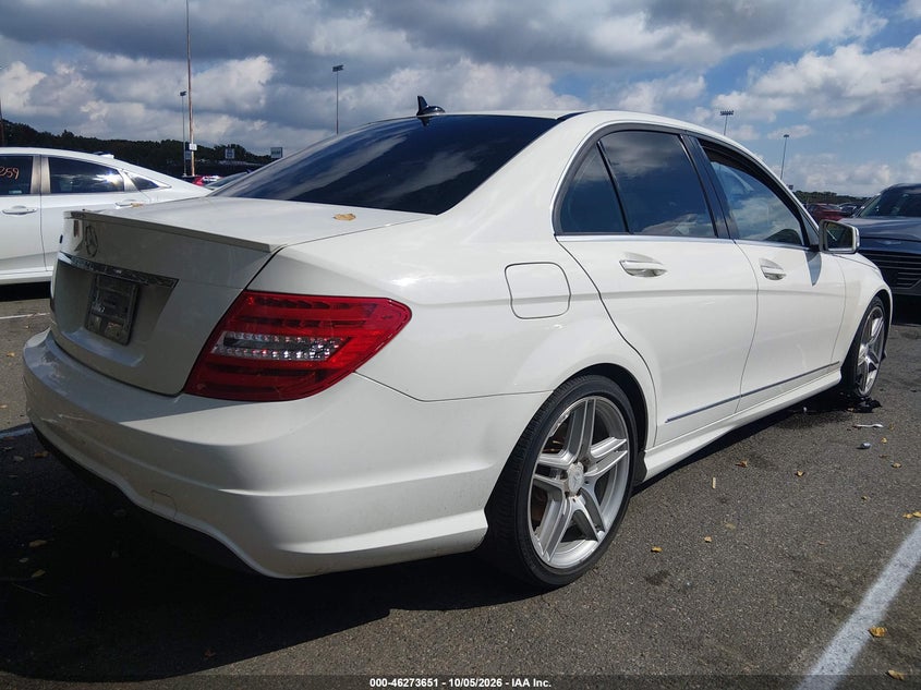 Vin: wddgf4hb9cr220205, lot: 46773769, mercedes-benz c 250 sport 20124