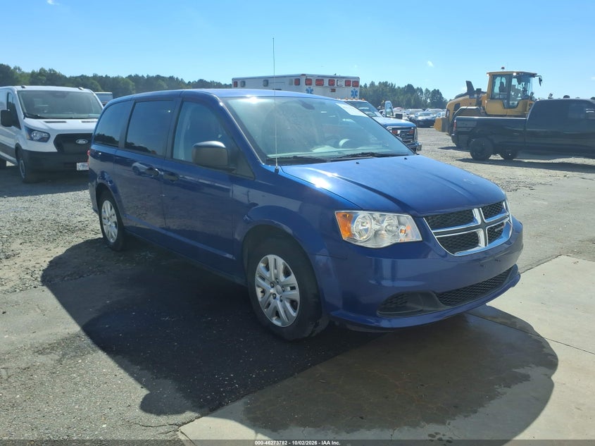 Vin: 2c4rdgbg9kr500407, lot: 46773898, dodge grand caravan se 20191