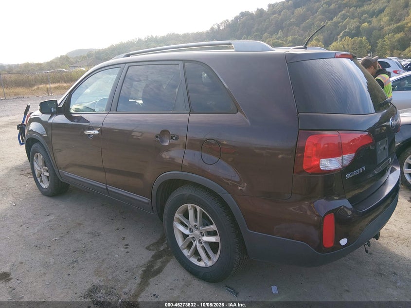 Vin: 5xykt4a60fg592450, lot: 46773949, kia sorento lx 20153