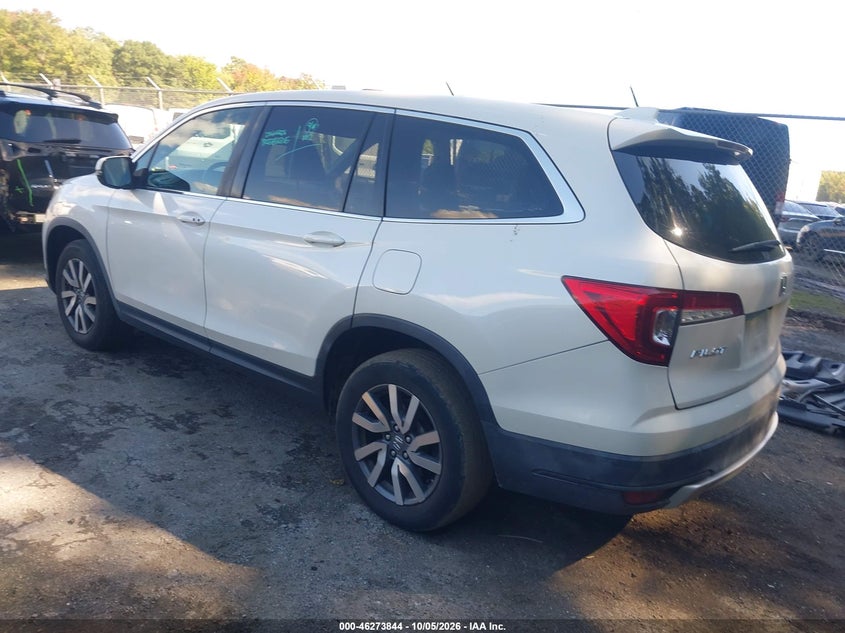 Vin: 5fnyf6h57kb081877, lot: 46773961, honda pilot ex-l 20193