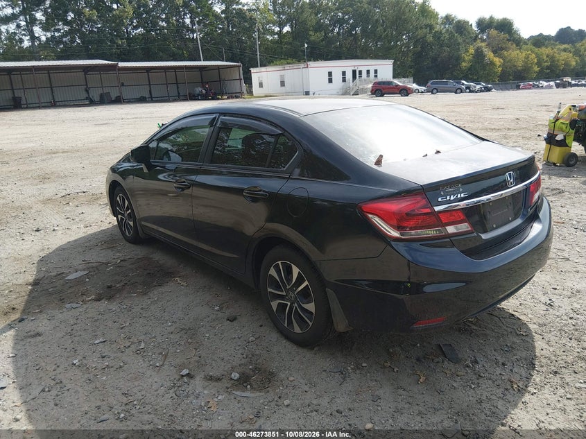 Vin: 19xfb2f8xde038541, lot: 46773968, honda civic ex 20133