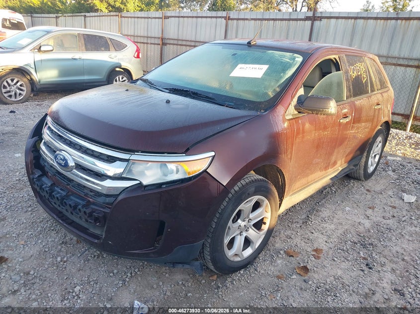 Vin: 2fmdk3g99cba66384, lot: 46774047, ford edge se 20122