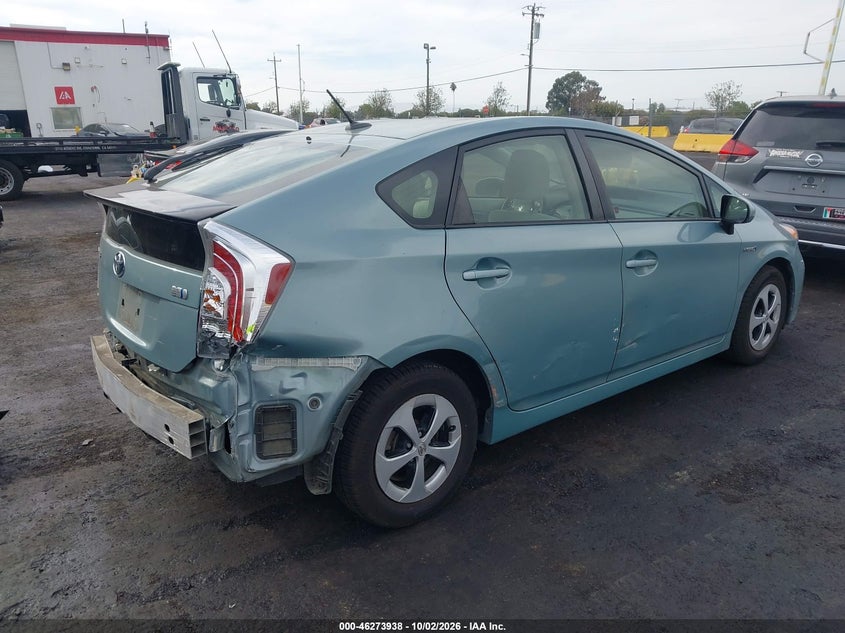 Vin: jtdkn3du9e1836447, lot: 46774055, toyota prius three 20144