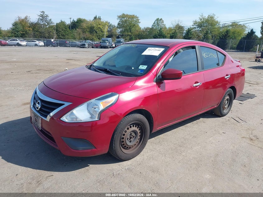 Vin: 3n1cn7ap5jl818253, lot: 46774057, nissan versa 1.6 sv 20182