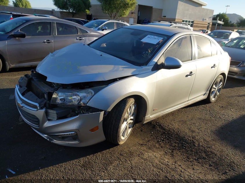 Vin: 1g1pg5sb5f7233063, lot: 46774088, chevrolet cruze ltz 20152
