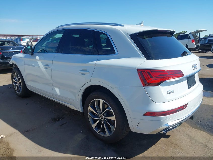 Vin: wa1eaafy1p2025360, lot: 46774089, audi q5 premium plus 45 tfsi s line quattro 20233