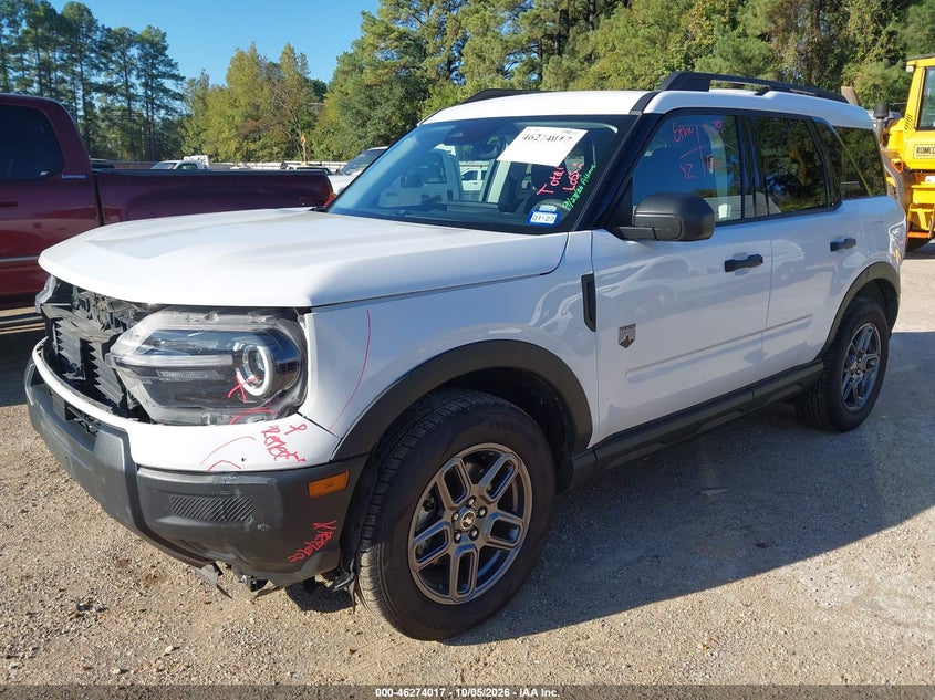 Vin: 3fmcr9bn6sre34132, lot: 46774134, ford bronco sport big bend 20252