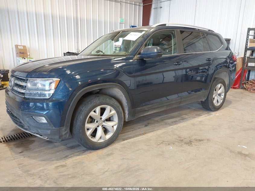 Vin: 1v2kr2ca5jc576938, lot: 46774139, volkswagen atlas 3.6l v6 se 20182