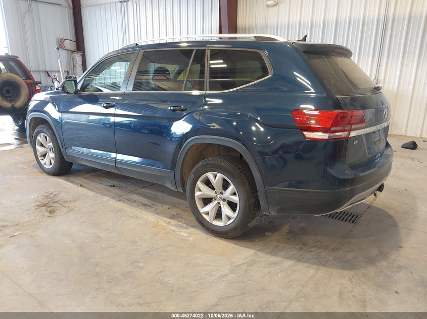 Vin: 1v2kr2ca5jc576938, lot: 46774139, volkswagen atlas 3.6l v6 se 20183
