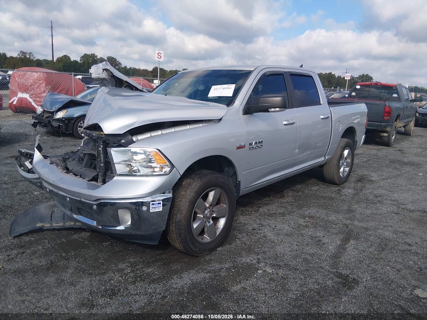 Vin: 1c6rr7lt2hs516606, lot: 46774203, ram 1500 big horn  4x4 5'7 box 20172