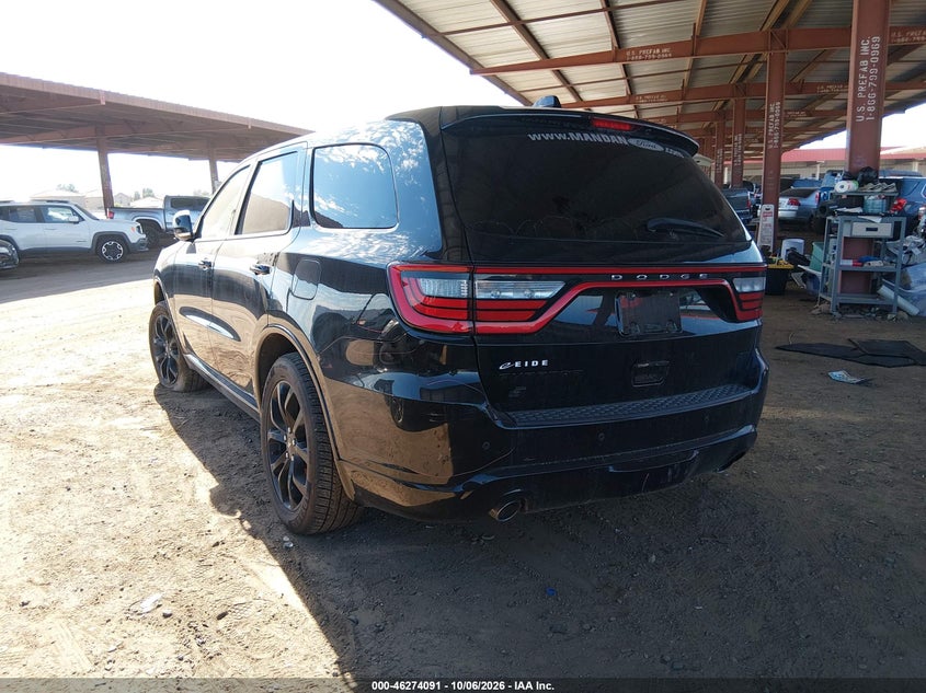 Vin: 1c4rdjdgxlc204106, lot: 46774208, dodge durango gt plus awd 20203