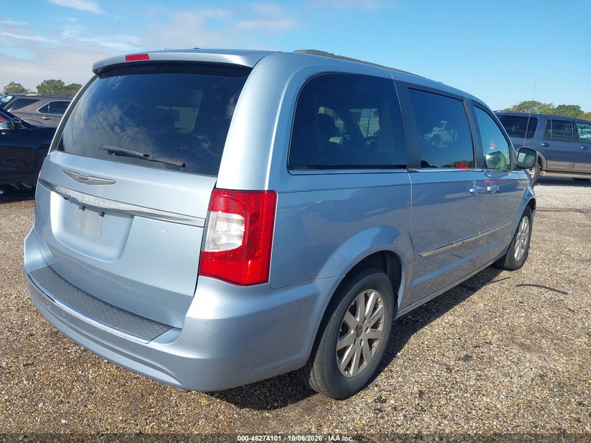 Vin: 2c4rc1bg8dr681731, lot: 46774218, chrysler town & country touring 20134
