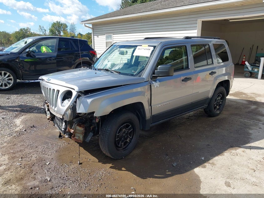 2016 Jeep Patriot Sport, Front End, IAAI, VIN 1C4NJRBB4GD636154 — photo 2