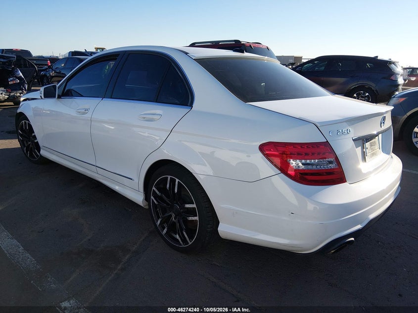Vin: wddgf4hb4dr253873, lot: 46774357, mercedes-benz c 250 sport 20133