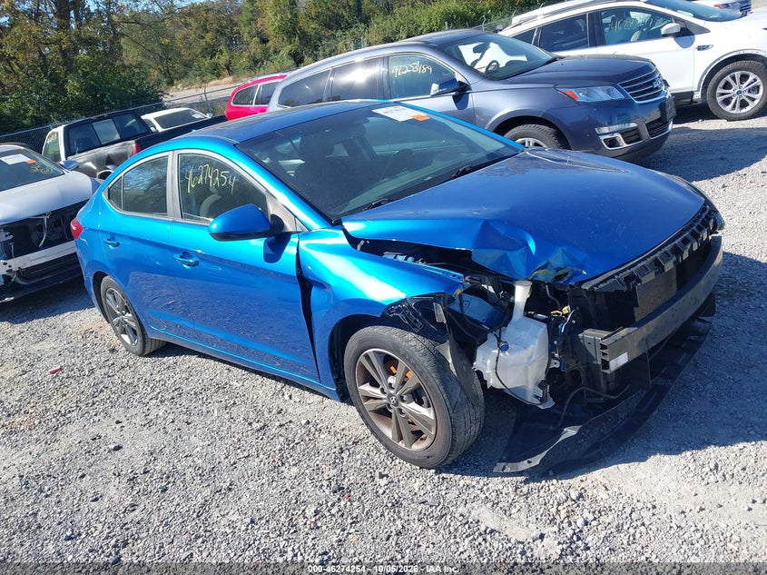 Vin: 5npd84lf7hh162627, lot: 46774371, hyundai elantra value edition 20171