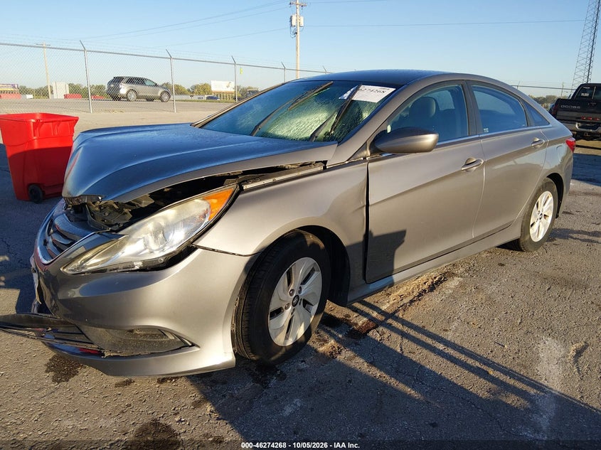 Vin: 5npeb4ac2eh812720, lot: 46774385, hyundai sonata gls 20142