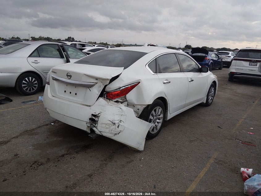 Vin: 1n4al3ap4fc497107, lot: 46774443, nissan altima 2.5/2.5 s/2.5 sl/2.5 sv 20154