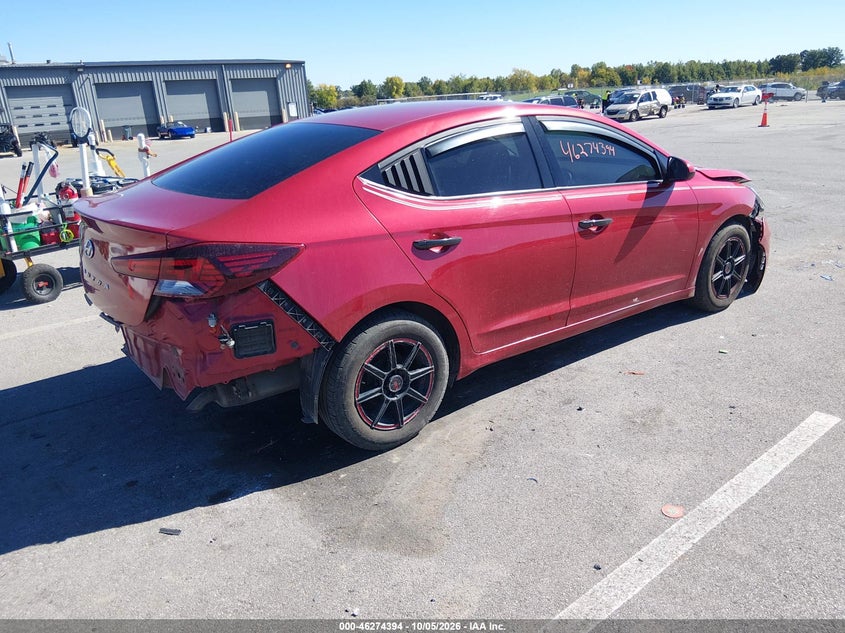 Vin: 5npd74lf8kh437576, lot: 46774511, hyundai elantra se 20194