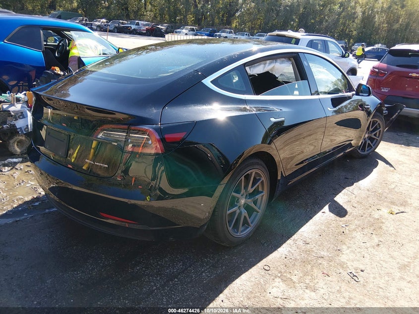 Vin: 5yj3e1eb6lf764083, lot: 46774543, tesla model 3 long range dual motor all-wheel drive 20204