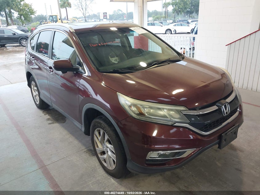 Vin: 5j6rm4h76fl046938, lot: 46774566, honda cr-v ex-l 20151