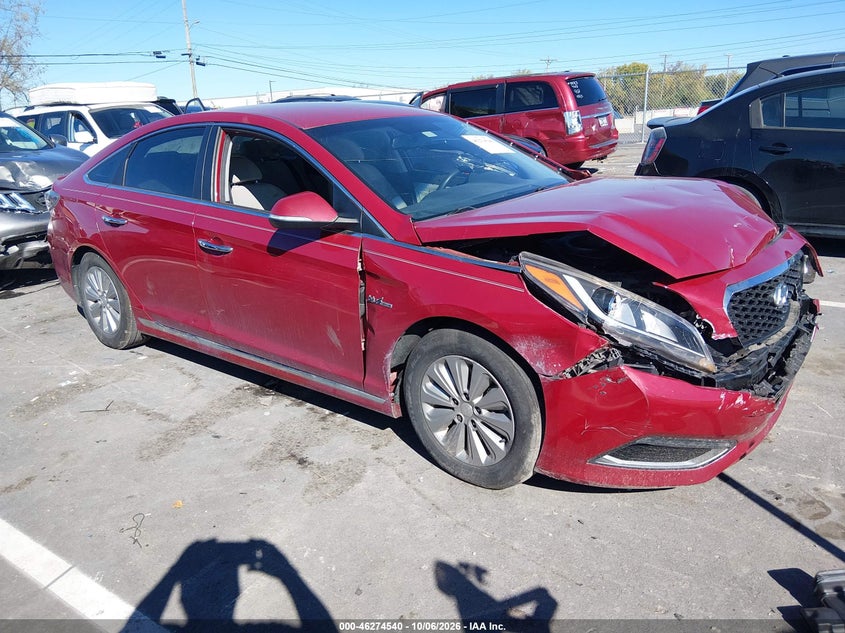 Vin: kmhe24l18ga016099, lot: 46774657, hyundai sonata hybrid se 20161