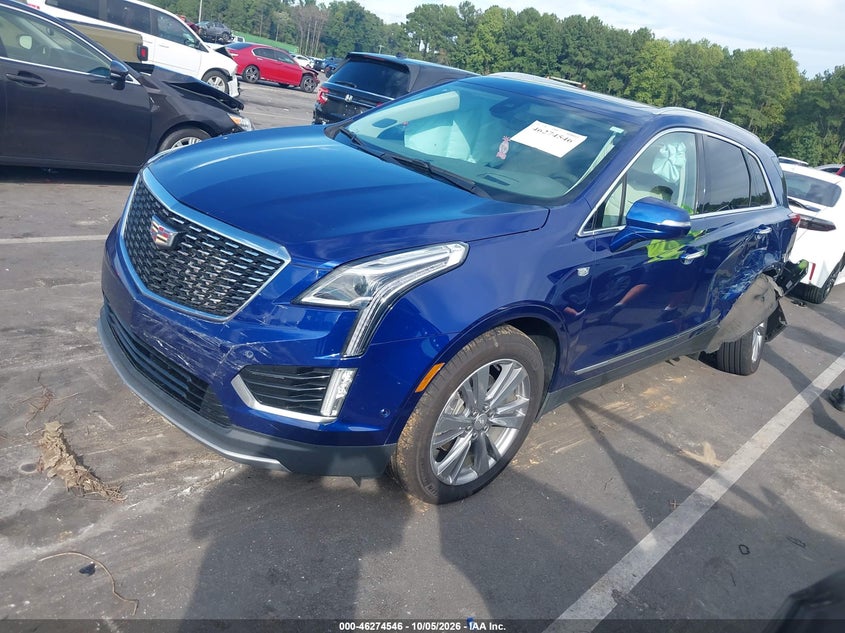 2023 Cadillac XT5, Left Rear, IAAI, VIN 1GYKNCRS3PZ126255 — photo 2