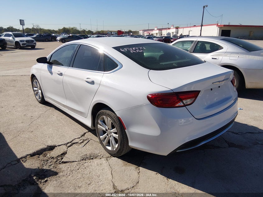 Vin: 1c3cccab4fn654974, lot: 46774667, chrysler 200 limited 20153