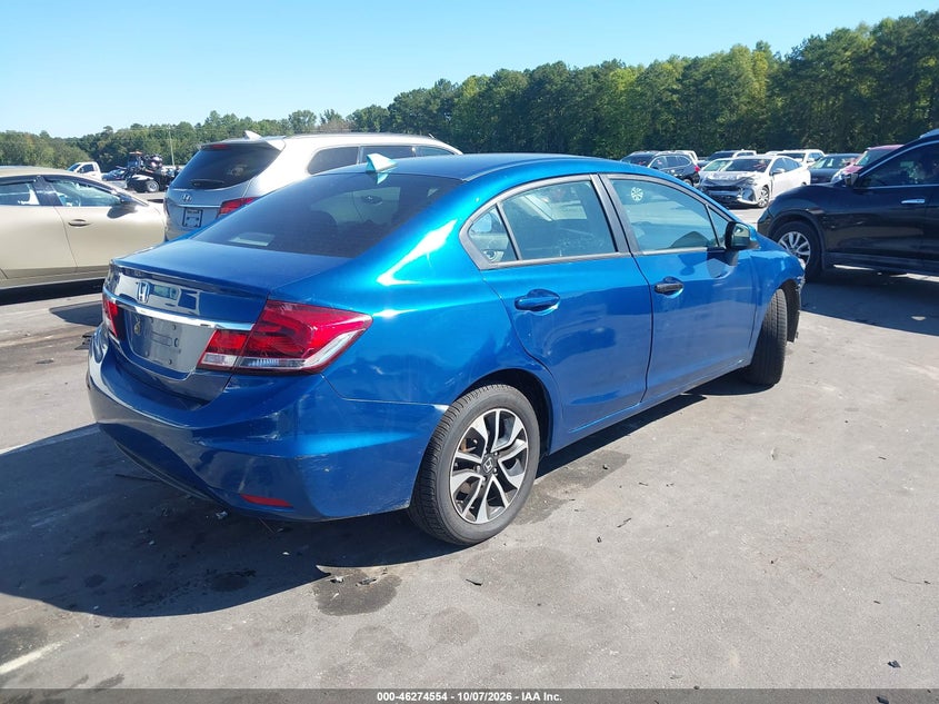 Vin: 19xfb2f82de237597, lot: 46774671, honda civic ex 20134