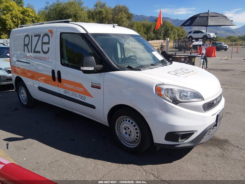 Vin: zfbhrfab0n6y15317, lot: 46774674, ram promaster city cargo van 20221