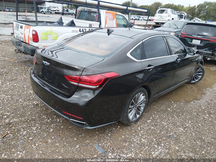 Vin: kmhgn4je4fu086010, lot: 46774691, hyundai genesis 3.8 20154