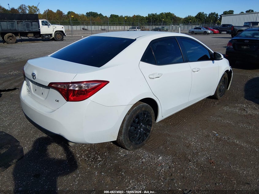 Vin: 2t1burhe0jc087102, lot: 46774700, toyota corolla le 20184