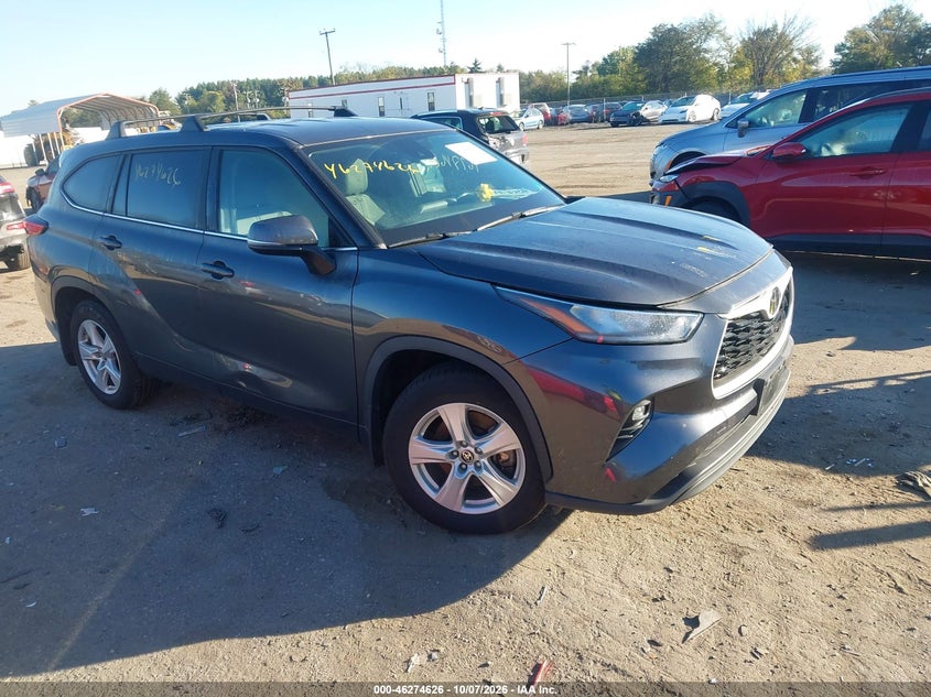Vin: 5tdbzrbh8ls056159, lot: 46774743, toyota highlander le 2020 img_1