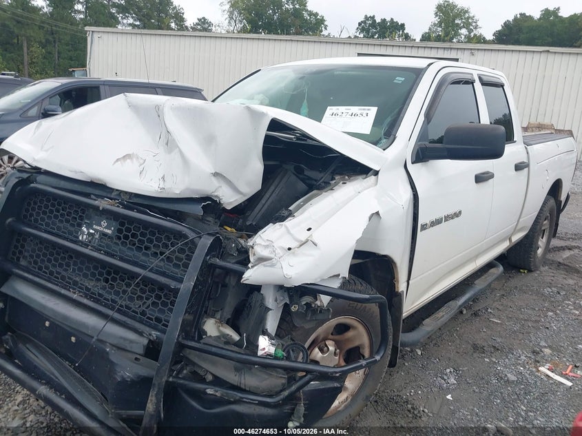 Vin: 1c6rd6fp7cs249026, lot: 46774770, ram 1500 st 20122