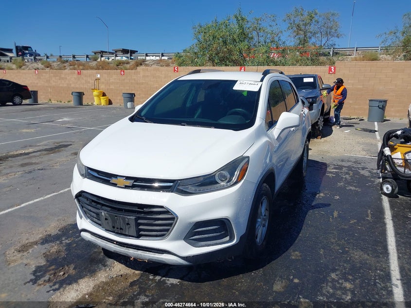 Vin: kl7cjpsb2hb162100, lot: 46774781, chevrolet trax lt 20172