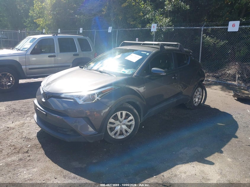 2019 Toyota C-Hr Le, Rear, IAAI, VIN JTNKHMBXXK1025290 — photo 2